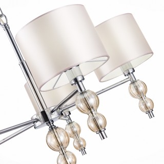 SLE105703-05 Люстра подвесная Хром/Светло-бежевый E14 5*40W RAMER-foto10