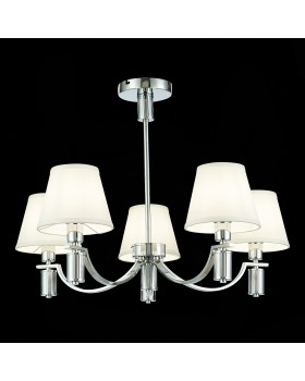 SLE111303-05 Люстра подвесная Хром/Белый E14 5*40W MONZA-foto4