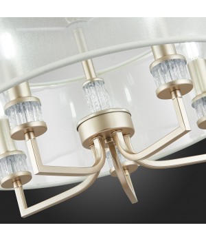 SLE107513-05 Люстра подвесная Золотистый/Шампань E14 5*40W MANILA-foto3