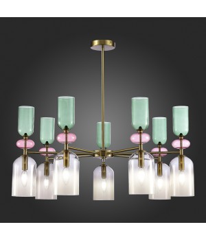 SL2000.202.07 Люстра потолочная ST-Luce Золотистый/Дымчатый E14 7*40W GEA-foto6