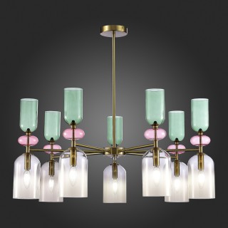 SL2000.202.07 Люстра потолочная ST-Luce Золотистый/Дымчатый E14 7*40W GEA-foto6