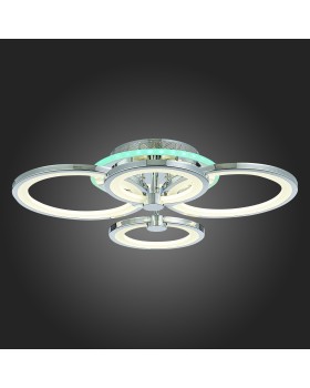 SLE200312-04RGB Светильник потолочный Хром/Белый LED 1*100W RGB 8W 3000-6000K LETO-foto8