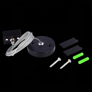 ST030.409.22 Тросовый подвес для трехфазного шинопровода ST-Luce Черный Трехфазная трековая система-foto2