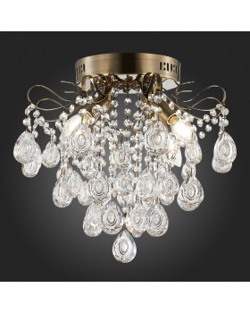 SLE160102-04 Светильник потолочный Бронза/Прозрачный E14 4*60W KAME-foto5