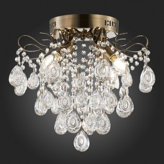 SLE160102-04 Светильник потолочный Бронза/Прозрачный E14 4*60W KAME-foto5