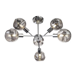 SLE155102-06 Люстра потолочная Хром/Дымчатый E14 6*60W GENTORE-foto2