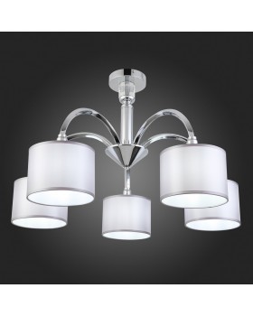SLE107202-05 Люстра потолочная Хром/Светло-серый E14 5*40W SNERE-foto5