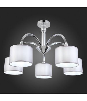 SLE107202-05 Люстра потолочная Хром/Светло-серый E14 5*40W SNERE-foto5