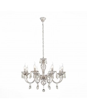 SL139.503.08 Люстра подвесная Слоновая кость, Золото/Прозрачный E14 8*40W SPLENDI-foto2