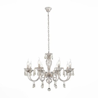 SL139.503.08 Люстра подвесная Слоновая кость, Золото/Прозрачный E14 8*40W SPLENDI-foto2