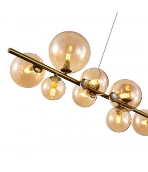 SL1165.323.15 Светильник подвесной ST-Luce Бронза/Коньячный G4 10+1*5W 4000K NECTON-foto3