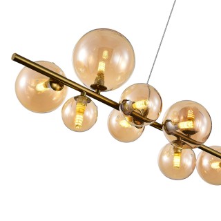 SL1165.323.15 Светильник подвесной ST-Luce Бронза/Коньячный G4 10+1*5W 4000K NECTON-foto3