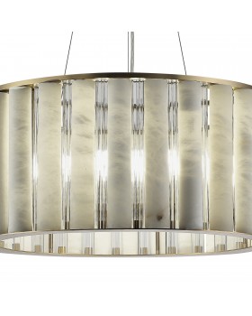 SL1516.303.08 Светильник подвесной ST-Luce Бронза, Прозрачный/Бежевый Алебастр E14 8*40W DELIGHT-foto3
