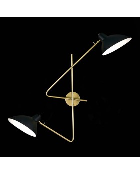 SL1803.201.02 Бра ST-Luce Золотистый, Черный/Черный E27 2*60W JARRO-foto3