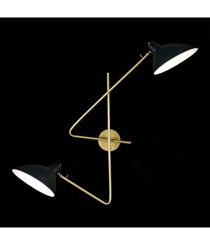 SL1803.201.02 Бра ST-Luce Золотистый, Черный/Черный E27 2*60W JARRO-foto3