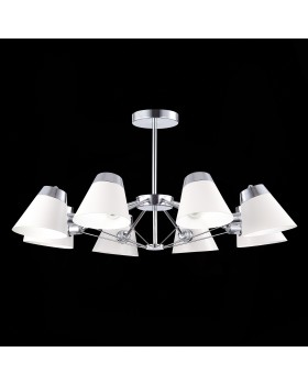 SLE155802-08 Люстра потолочная Хром/Белый E14 8*40W VARIO-foto11