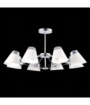 SLE155802-08 Люстра потолочная Хром/Белый E14 8*40W VARIO-foto11
