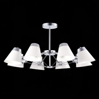 SLE155802-08 Люстра потолочная Хром/Белый E14 8*40W VARIO-foto11