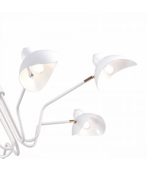 SL1801.513.06 Люстра подвесная ST-Luce Белый/Белый E14 6*60W MINNE-foto3