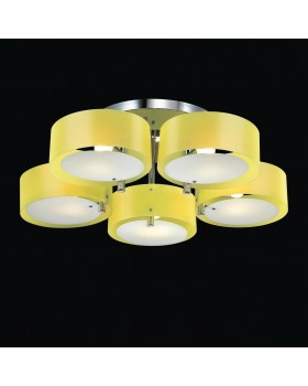 SL483.092.05 Люстра потолочная Хром/Желтый E27 5*60W FORESTA-foto2