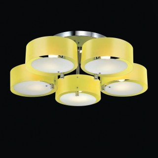 SL483.092.05 Люстра потолочная Хром/Желтый E27 5*60W FORESTA-foto2