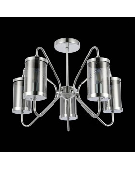 SLE102302-05 Люстра потолочная Хром/Дымчатый E14 5*40W VALIERI-foto5