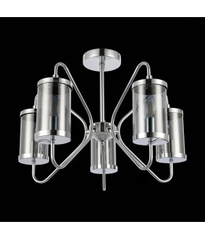 SLE102302-05 Люстра потолочная Хром/Дымчатый E14 5*40W VALIERI-foto5