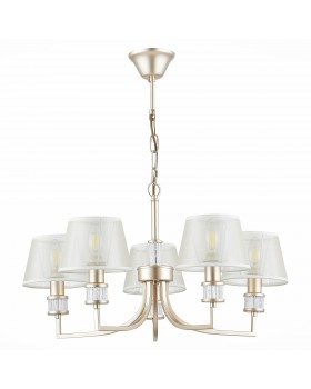 SLE107503-05 Люстра подвесная Золотистый/Шампань E14 5*40W MANILA-foto2