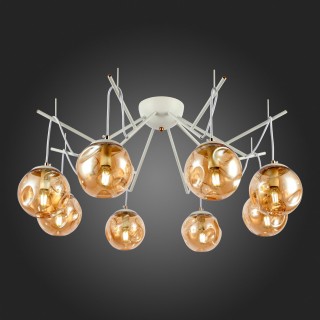 SLE110202-08 Люстра подвесная Белый/Янтарный E14 8*40W CALLETTA-foto7