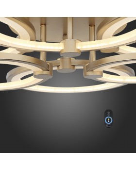 SL867.202.06 Люстра потолочная ST-Luce Золотистый/Белый LED 1*85W 3000K-6000K TWIDDLE DIMMER-foto18