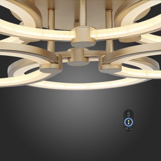 SL867.202.06 Люстра потолочная ST-Luce Золотистый/Белый LED 1*85W 3000K-6000K TWIDDLE DIMMER-foto18