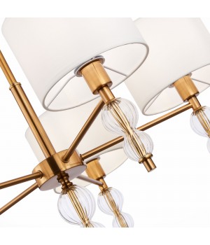 SLE105713-05 Люстра подвесная Латунь, Прозрачный/Белый E14 5*40W RAMER-foto3