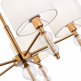 SLE105713-05 Люстра подвесная Латунь, Прозрачный/Белый E14 5*40W RAMER-foto3