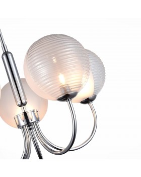 SLE1096-103-05 Светильник подвесной Хром/Прозрачный G9 5*5W AVEIRO-foto3