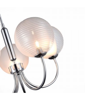 SLE1096-103-05 Светильник подвесной Хром/Прозрачный G9 5*5W AVEIRO-foto3