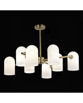 SLE1047-302-08 Люстра потолочная Бронза/Молочно-белый E14 8*40W NOBILIA-foto4