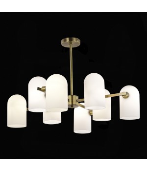SLE1047-302-08 Люстра потолочная Бронза/Молочно-белый E14 8*40W NOBILIA-foto4