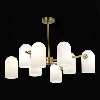 SLE1047-302-08 Люстра потолочная Бронза/Молочно-белый E14 8*40W NOBILIA-foto4