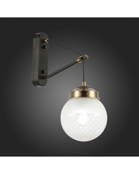 SLE110301-01 Светильник настенный Черный, Бронза/Прозрачный, Белый E27 1*60W STRICCE-foto5