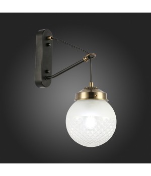 SLE110301-01 Светильник настенный Черный, Бронза/Прозрачный, Белый E27 1*60W STRICCE-foto5