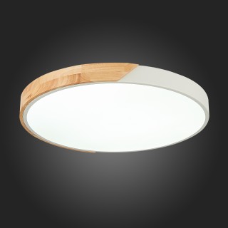 SLE200952-01 Светильник потолочный Белый, Светлое дерево/Белый LED 1*45W 3000K/4000K/6000K FESTA-foto3