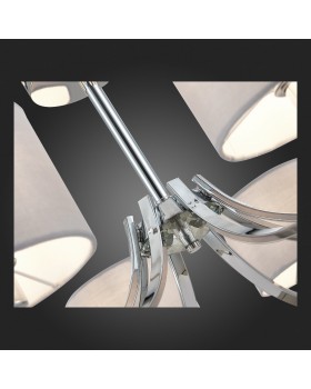 SLE105303-08 Люстра подвесная Хром/Серый E14 8*40W LINDA-foto12