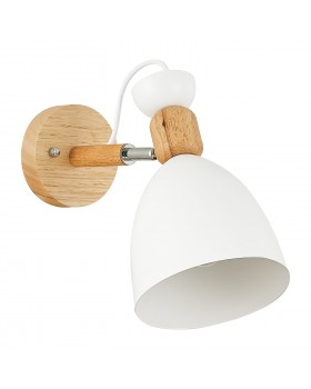 SLE103801-01 Светильник настенный Светлое дерево, Белый/Белый E27 1*60W BALCAMO-foto2