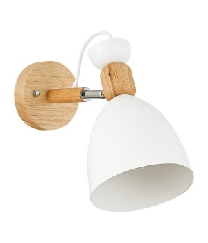 SLE103801-01 Светильник настенный Светлое дерево, Белый/Белый E27 1*60W BALCAMO-foto2