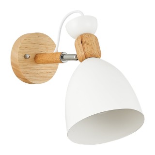 SLE103801-01 Светильник настенный Светлое дерево, Белый/Белый E27 1*60W BALCAMO-foto2