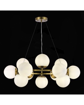 SLE1191-203-12 Люстра подвесная Золотистый/Белый E27 12*60W FRATTA-foto4