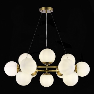 SLE1191-203-12 Люстра подвесная Золотистый/Белый E27 12*60W FRATTA-foto4