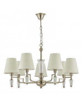 SLE105503-07 Люстра подвесная Никель/Белый E14 7*40W REIMO-foto2