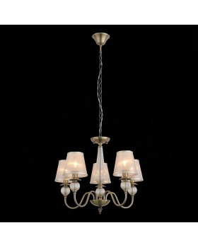 SL185.303.05 Люстра подвесная, потолочная Бронза, Прозрачный/Бежевый, Бронза E14 5*40W GRAZIA-foto9