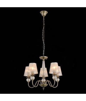 SL185.303.05 Люстра подвесная, потолочная Бронза, Прозрачный/Бежевый, Бронза E14 5*40W GRAZIA-foto9